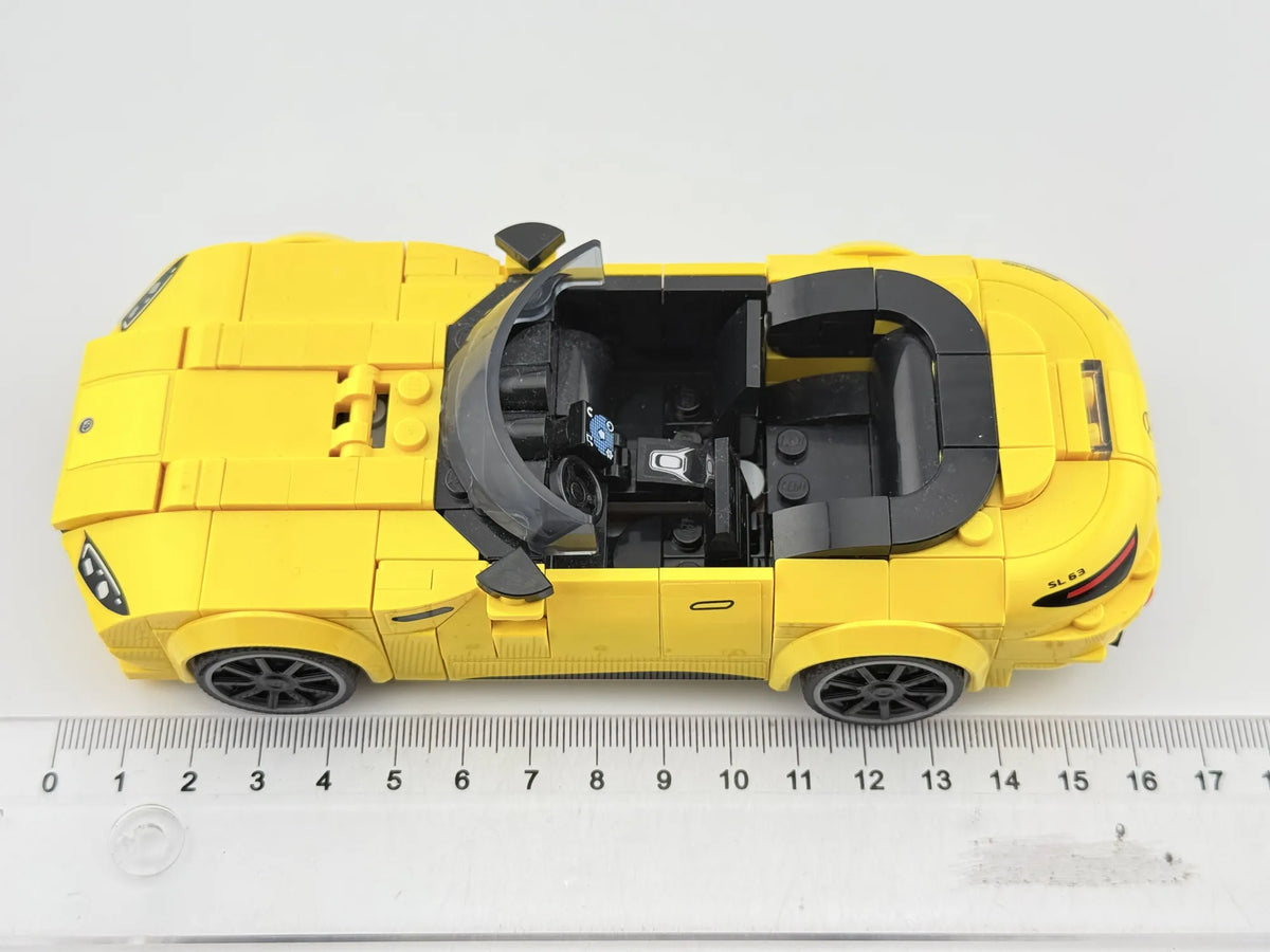 MERCEDES-AMG SL 63 CABRIO, Lego Speed Champions 76924, Resoraki, Żółty 1:24 – zdjęcie 8