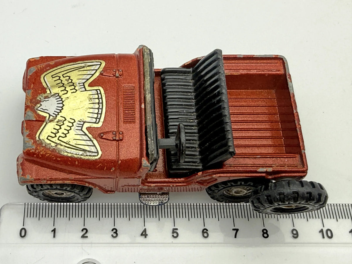 JEEP CJ-5, Corgi, Made in Great Britain, Die cast 72, Czerwony, 1:43 – zdjęcie 8