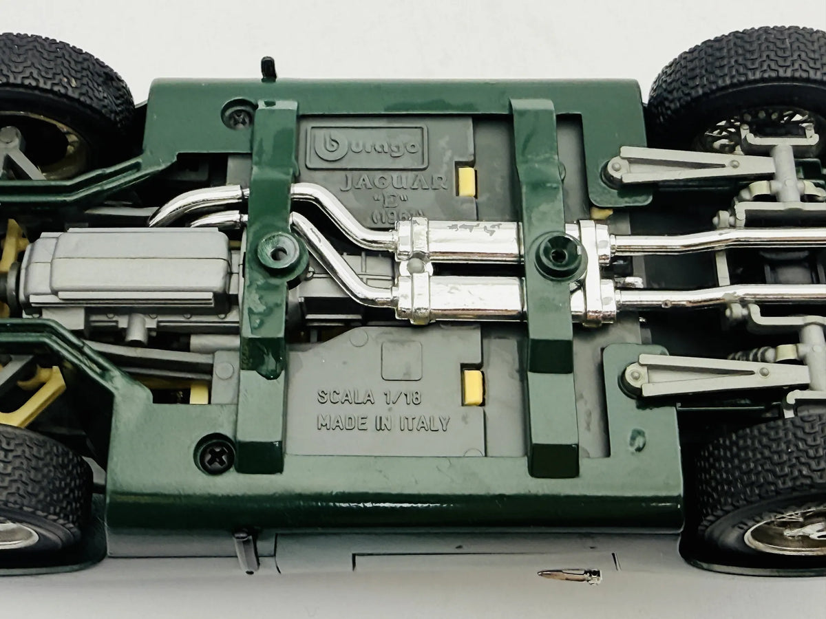 Jaguar SS 100 Bburago 1961 1:18 Made in Italy Luzak Zielony – zdjęcie 8