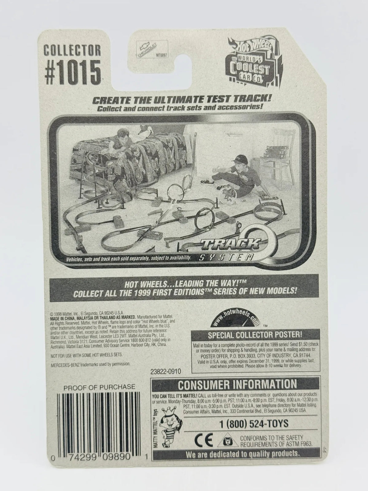 Mercedes-Benz C-Class W202 Hot Wheels 1998 First Editions 1:64 Blister – zdjęcie 8