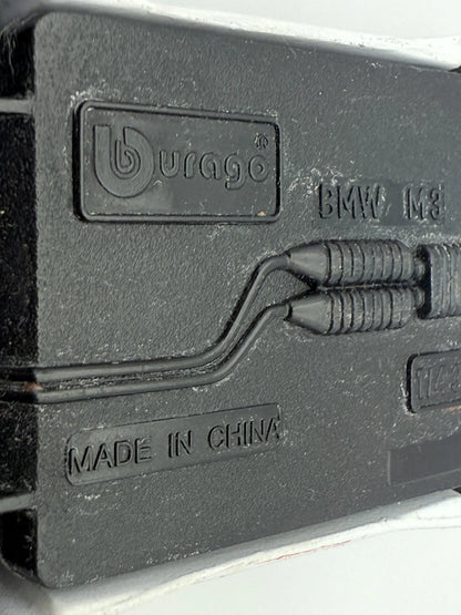 BMW M3, Bburago, Resoraki, die cast, 1:43, BIAŁY – zdjęcie 8