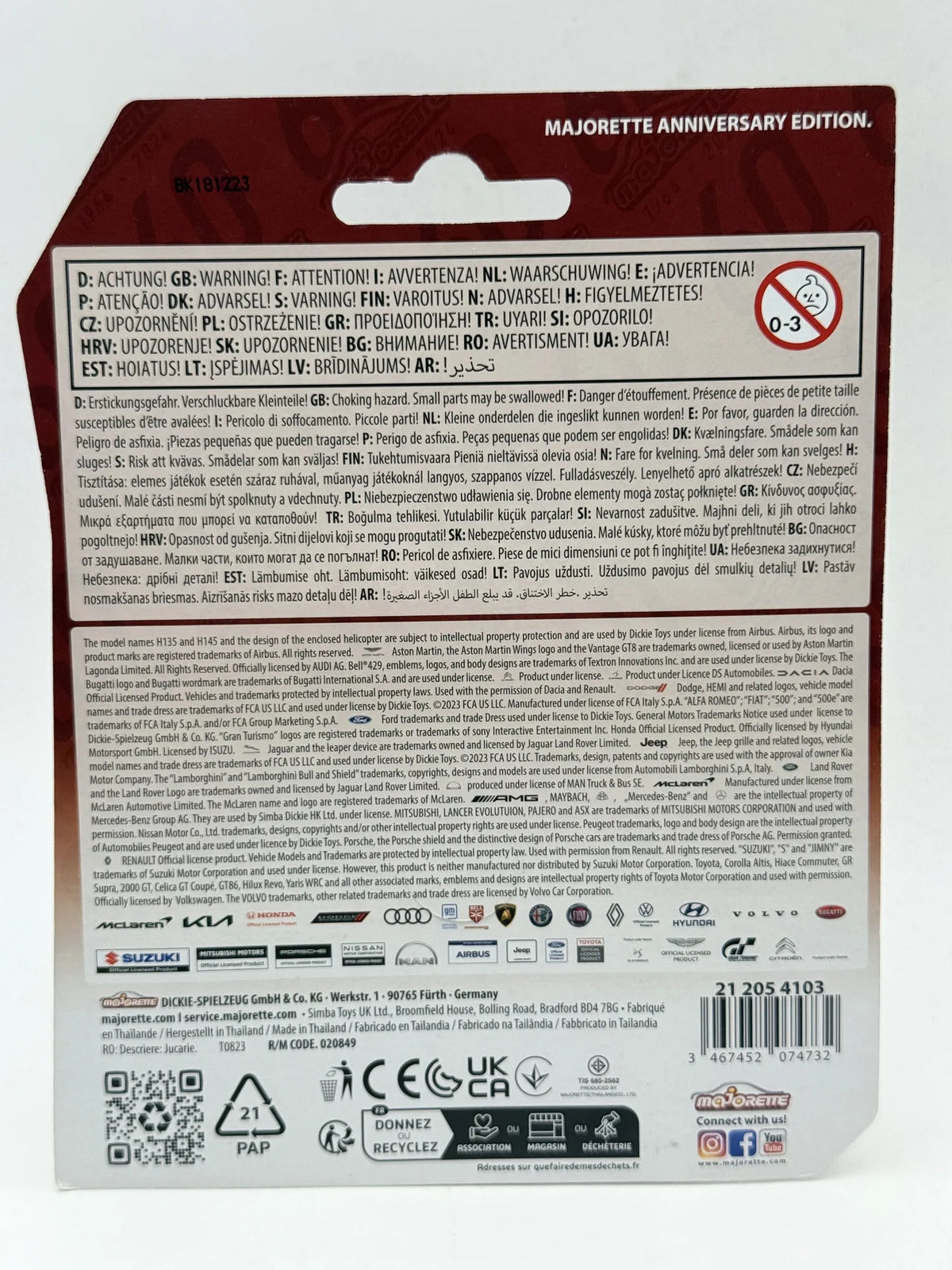 First Ever 60 Anniversary Edition Majorette 2024 Biały 1:64 – zdjęcie 8