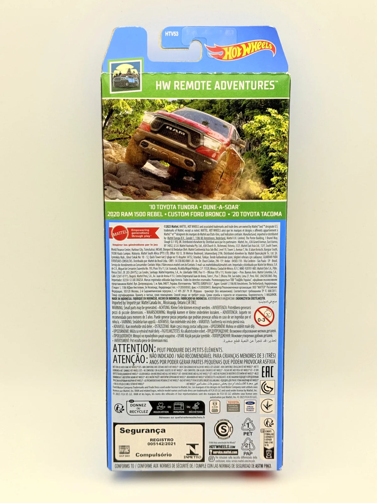 2020 Ram 1500 Rebel Hot Wheels 2023 Czerwony 1:64 5 Pack – zdjęcie 8
