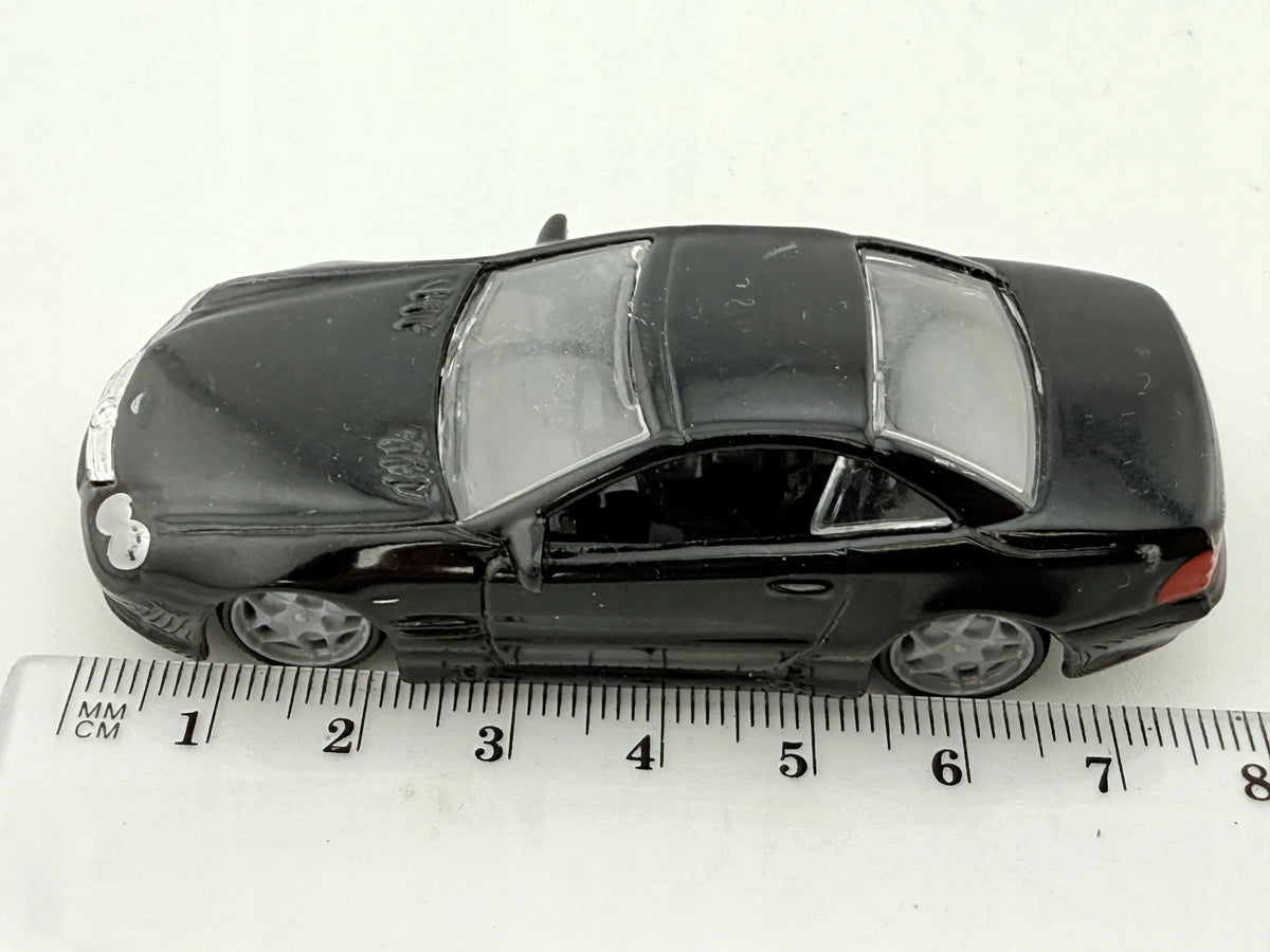 MERCEDES-BENZ SL 55 AMG, Bburago, Resoraki, Die cast 11635, Czarny, 1:64 – zdjęcie 8