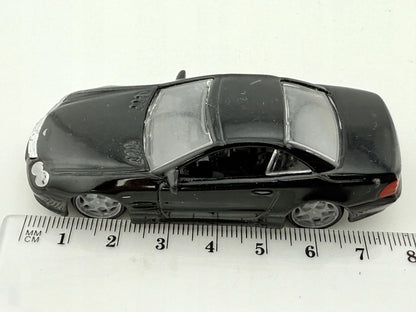 MERCEDES-BENZ SL 55 AMG, Bburago, Resoraki, Die cast 11635, Czarny, 1:64 – zdjęcie 8