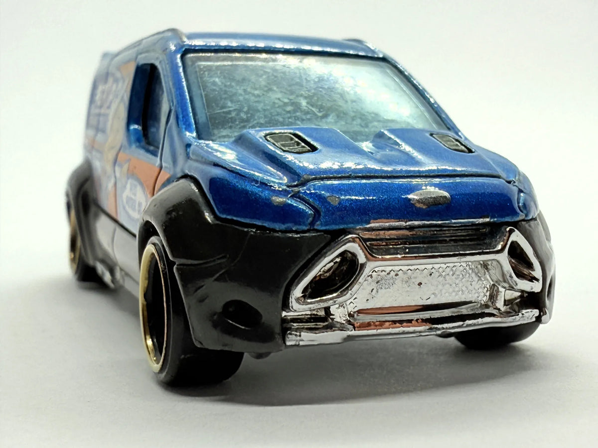 Ford Transit Connect Mainline Hot Wheels Niebieski 1:64 – zdjęcie 8
