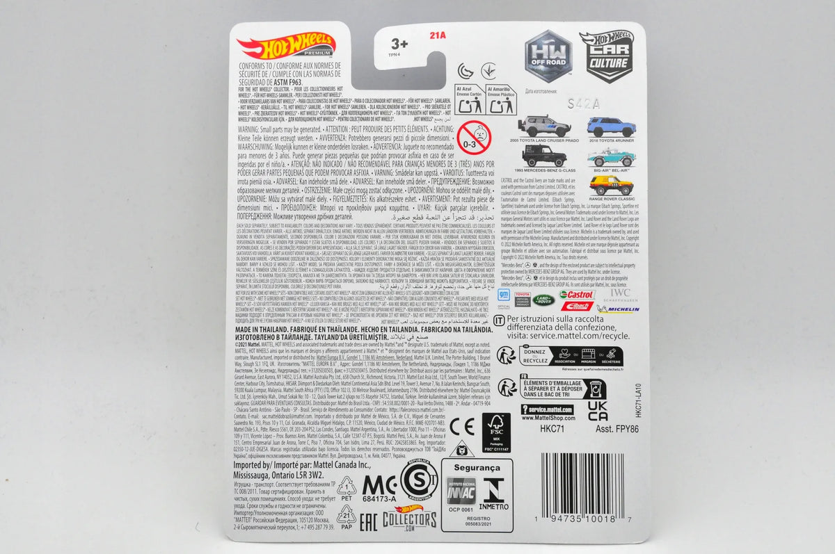 Range Rover Classic Hot Wheels 2021 Żółto-Czerwono-Czarna 1:64 – zdjęcie 8
