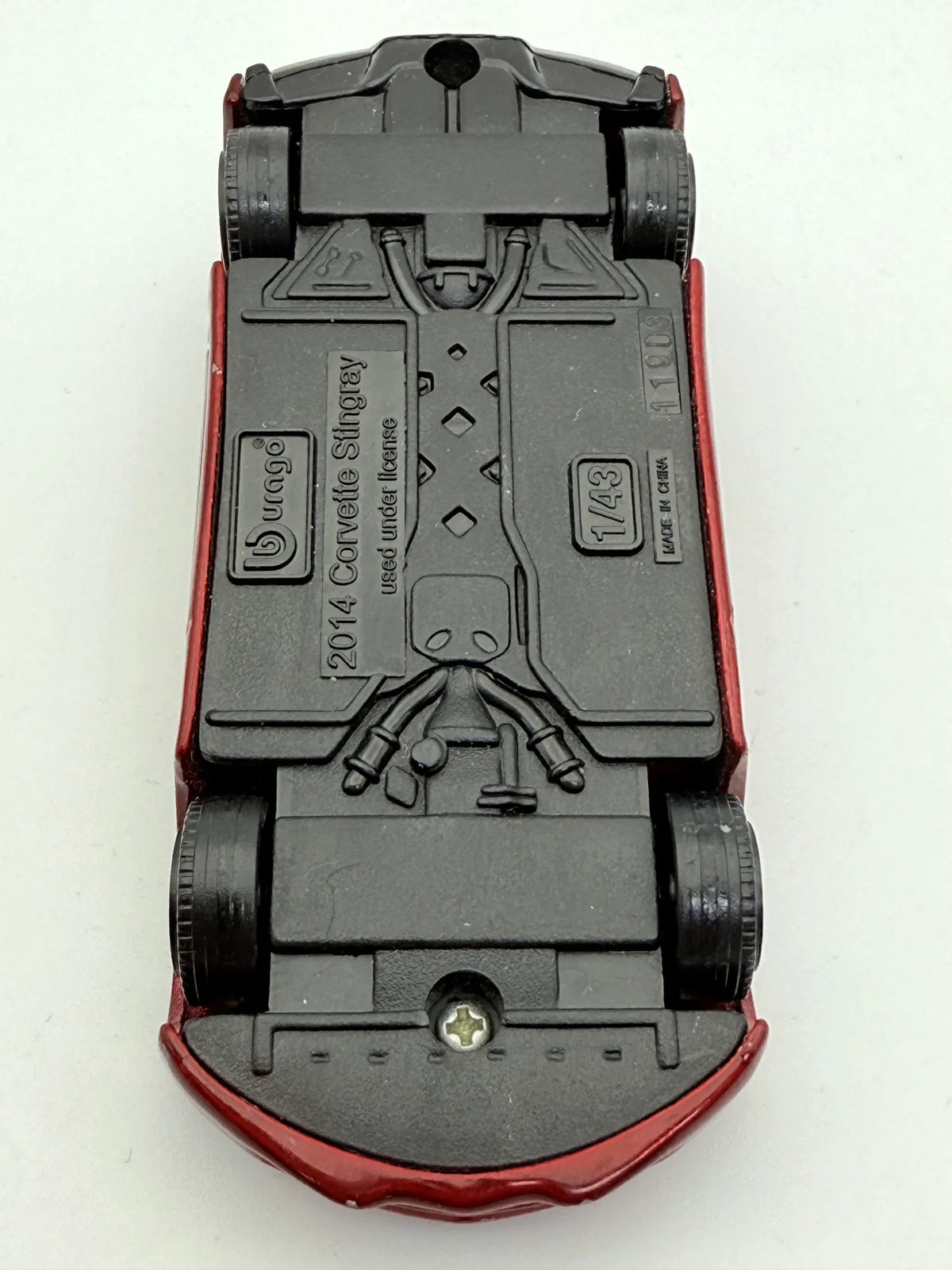 2014 Corvette Stingray Bburago Czerwony 1:43 – zdjęcie 8