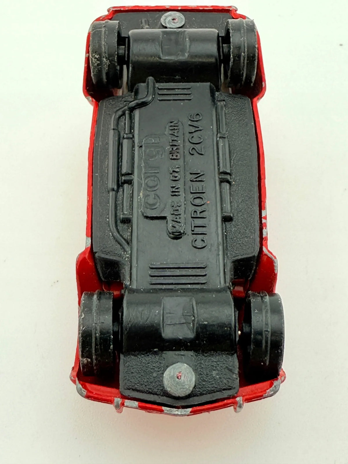 Citroen 2Cv6 Corgi Czerwony 1:43 Made in Gt Britain – zdjęcie 9