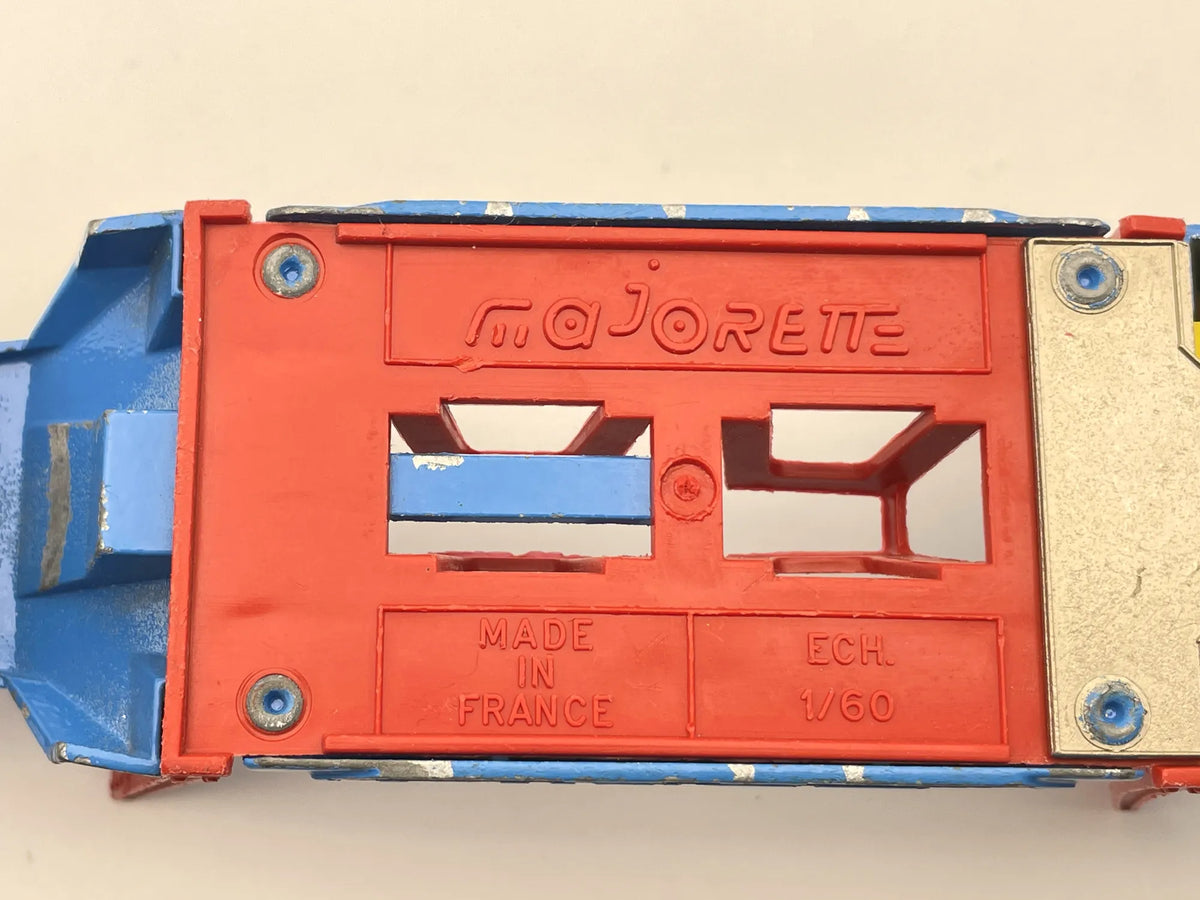CAR TRANSPORTER Renault Saviem, Majorette, Made in France, VINTAGE, 1:60 – zdjęcie 9
