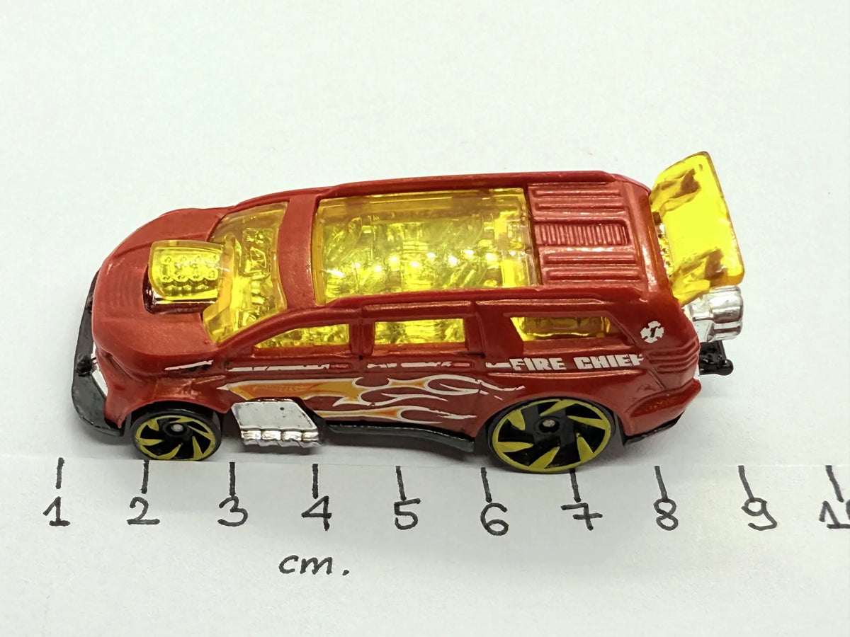 Nitro Tailgater Straż pożarna Hot Wheels 2014 Czerwony 1:64 – zdjęcie 9