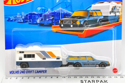 VOLVO 240 DRIFT CAMPER Hot Wheels 2023 Niebieski, 1:64 – zdjęcie 9
