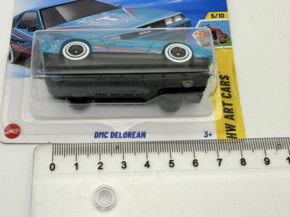 DMC DELOREAN, Hot Wheels 2025, Die cast HYX59, Turkusowy, 1:64, Resoraki – zdjęcie 9