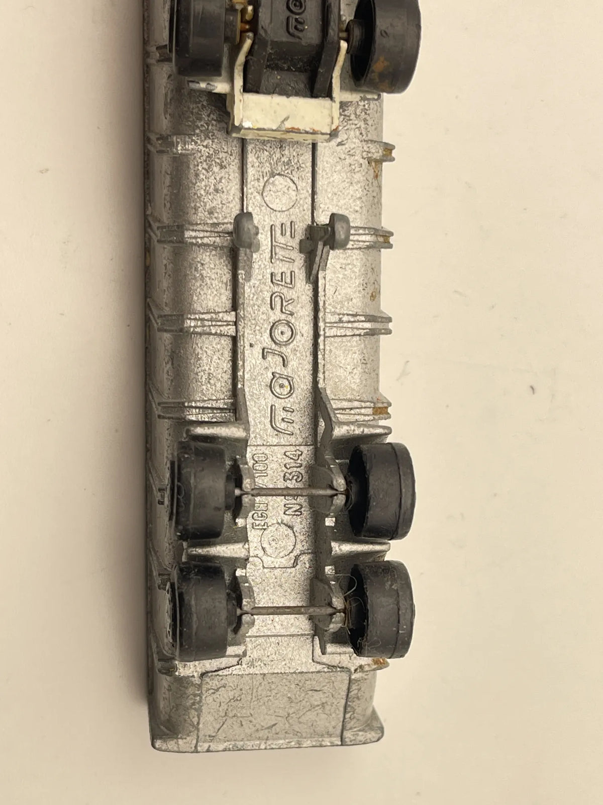 MERCEDES 2232, Majorette, Made in France, Die cast No.314, Biały, 1:100 – zdjęcie 9