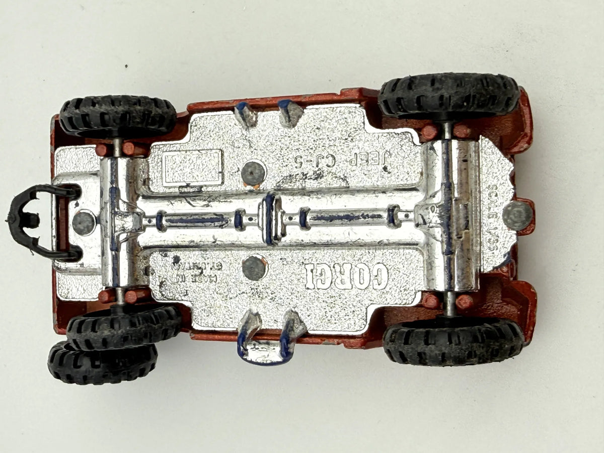 JEEP CJ-5, Corgi, Made in Great Britain, Die cast 72, Czerwony, 1:43 – zdjęcie 9