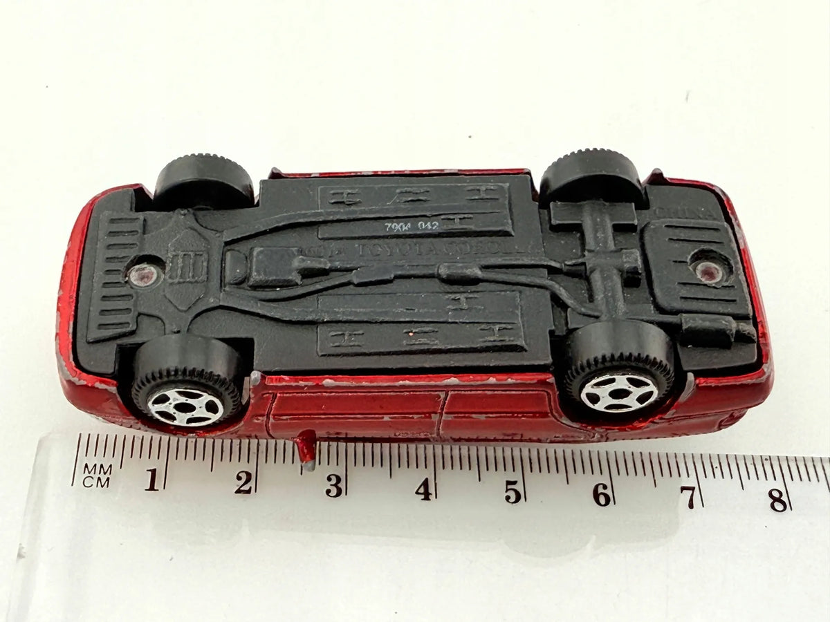 TOYOTA COROLLA, Resoraki, Die cast 79042, Czerwony, 1:64 – zdjęcie 9