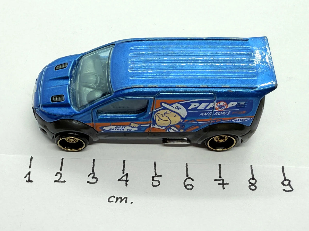Ford Transit Connect Mainline Hot Wheels Niebieski 1:64 – zdjęcie 9