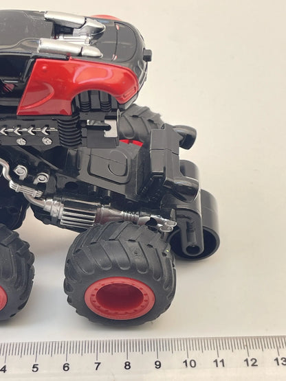 TRANSFORMERS MONSTER TRUCK jak BUGATTI, Die cast, Czerwony, 1:64, Resoraki – zdjęcie 9