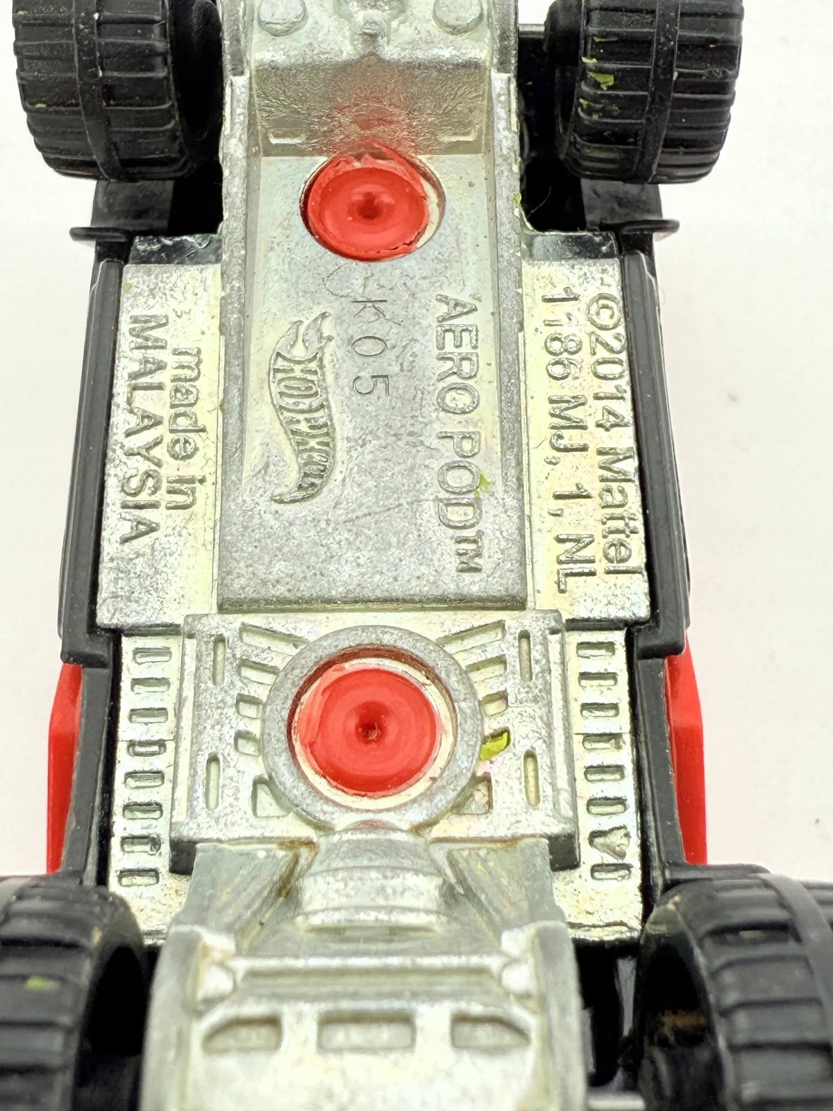 AERO POD, SWAT, Hot Wheels 2014, Resoraki, Die cast K05, Czerwony, 1:64 – zdjęcie 9
