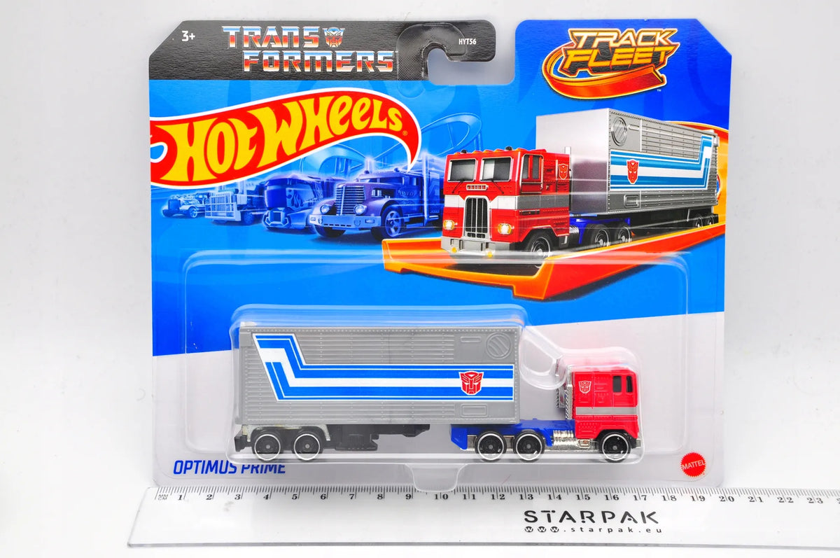OPTIMUS PRIME TRUCK, Hot Wheels 2023, Die cast HYT56 Czerwony 1:64 Resoraki – zdjęcie 9