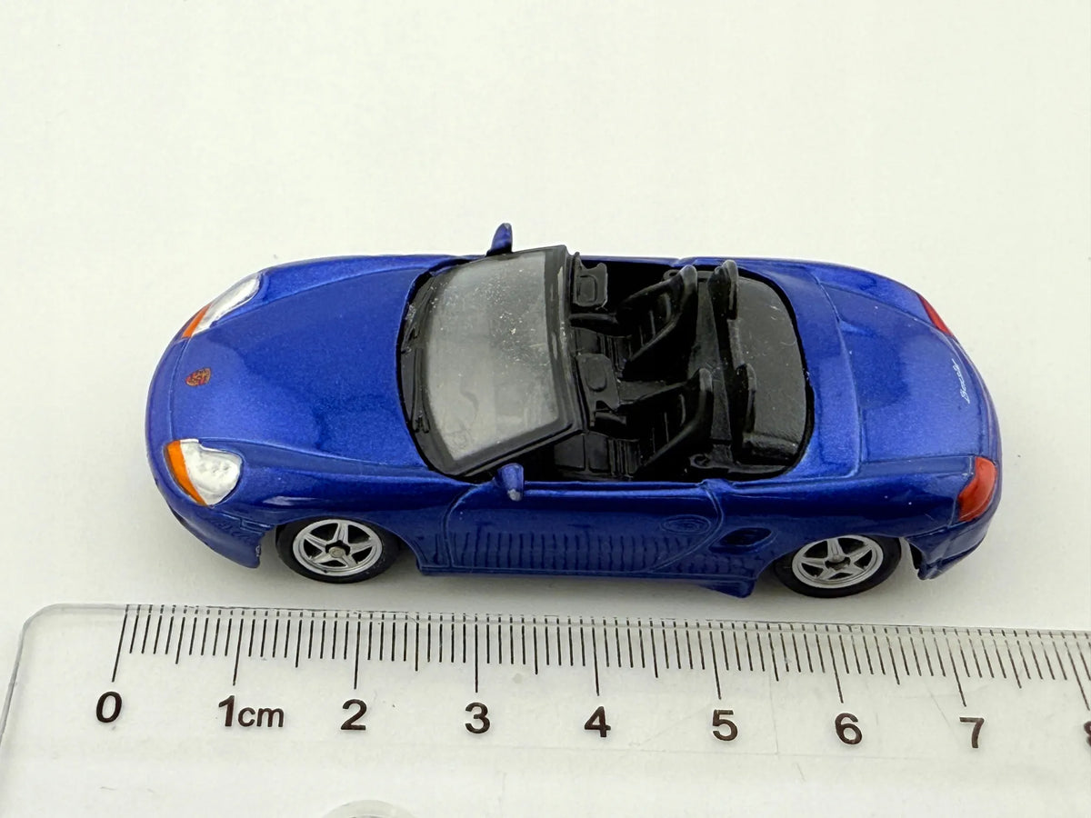 PORSCHE BOXSTER CABRIO, Welly, Resoraki, Die cast 62040, Niebieski, 1:64 – zdjęcie 9