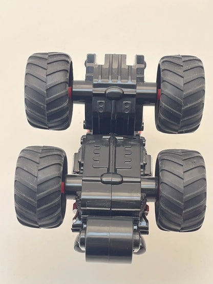 TRANSFORMERS MONSTER TRUCK jak BUGATTI, Die cast, Czerwony, 1:64, Resoraki – zdjęcie 10