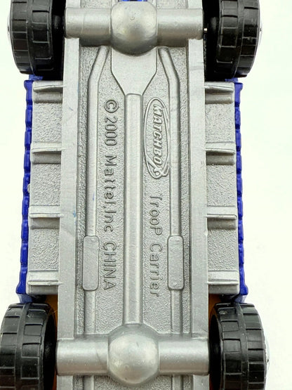 TROOP CARRIER POLICE, Matchbox 2000, Die cast, Niebieski, 1:64, Resoraki – zdjęcie 10