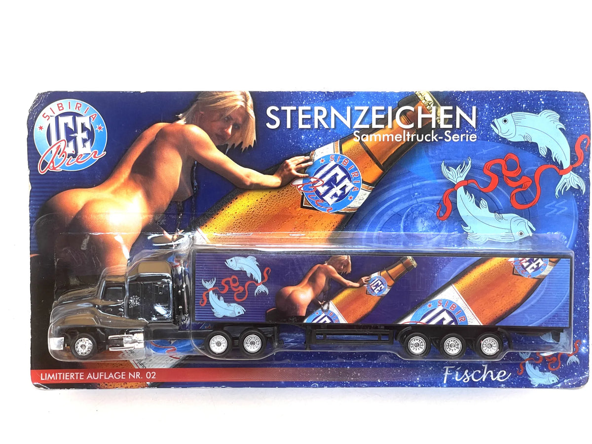 Mack CH600 Gefra-Werbung 1:87 Ciężarówka Promocyjna ICE BIER Blister Czarny