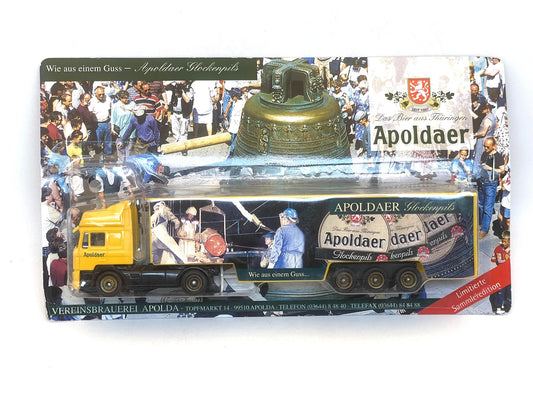 MAN F2000 Werbetruck 1:87 Ciężarówka Promocyjna Apoldaer Blister Żółty