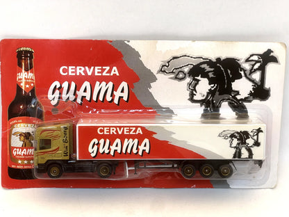 Scania Grell 1:87 Ciężarówka Promocyjna CERVEZA GUAMA Blister Czerwony