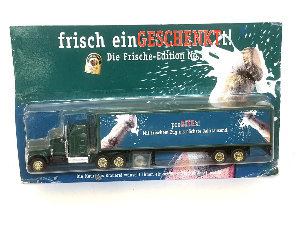 Peterbilt Truck Hümmer 1:87 Ciężarówka Promocyjna Blister Zielony Geshenkt
