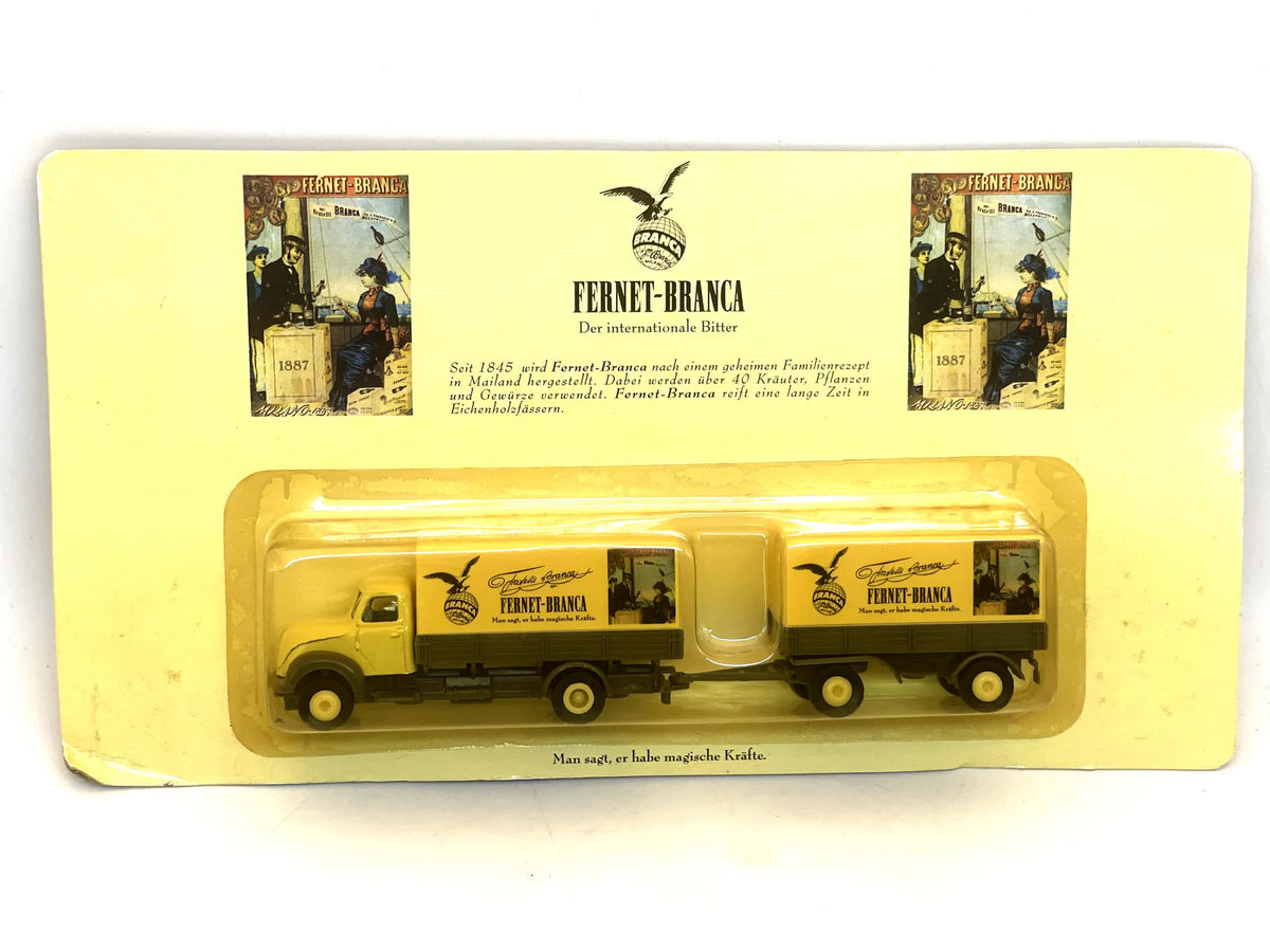 Deutz D 40 Vierke 1:87 Ciężarówka Promocyjna FERNET‑BRANCA Blister Żółty