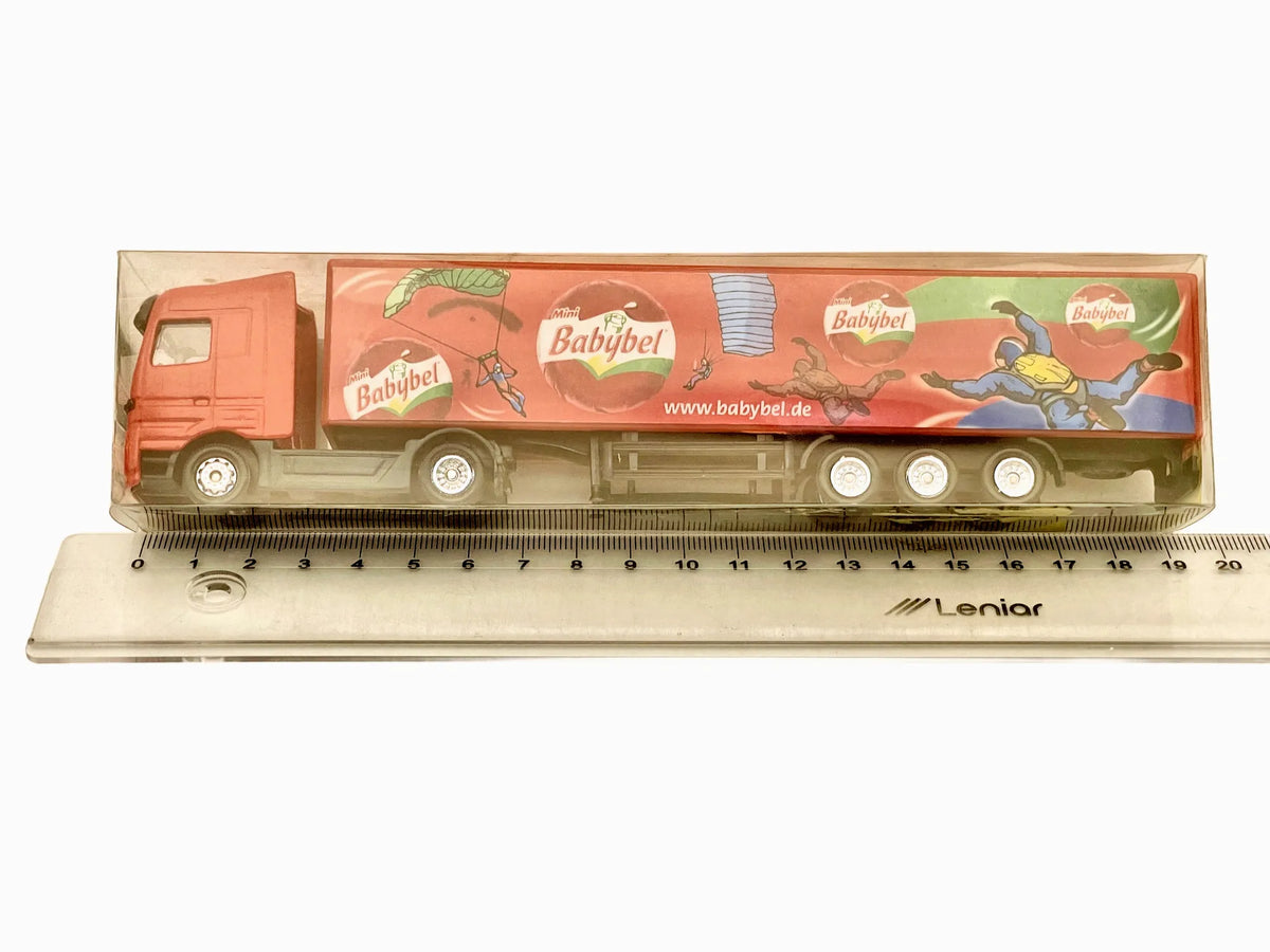 Mercedes Actros Grell 1:87 Ciężarówka Promocyjna Babybel Blister Czerwony