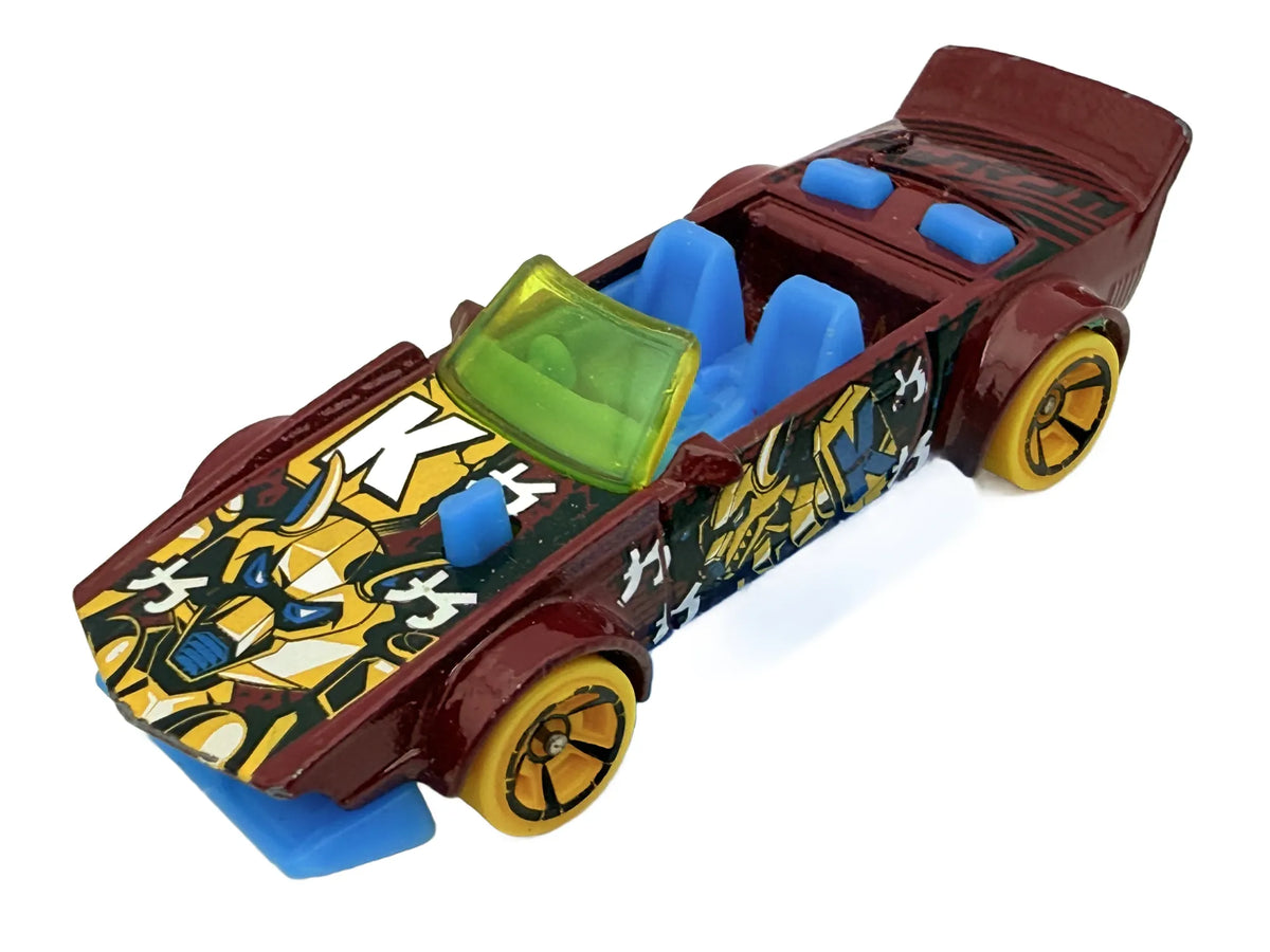 Track Manga, Hot Wheels 2017, Die cast FJV95, Bordowy, 1:64, Resoraki