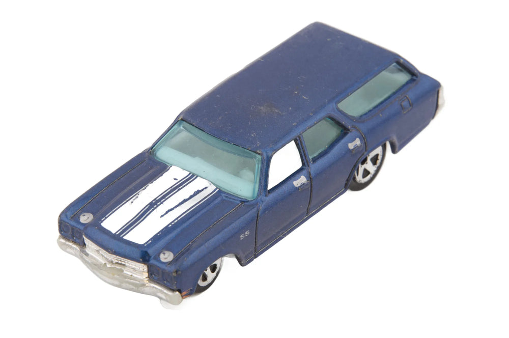 70 Chevelle Ss Wagon Hot Wheels Niebieski 1:64