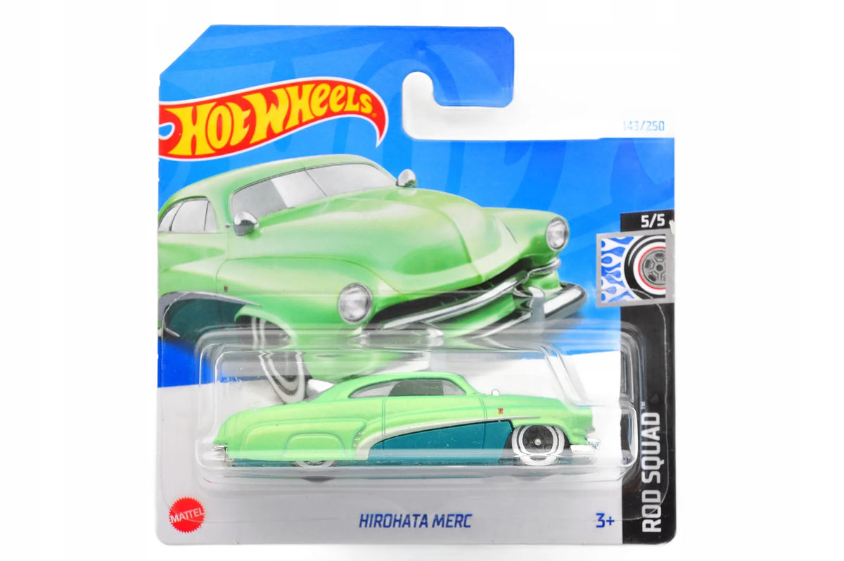 HIROHATA MERC, Hot Wheels 2024, Resoraki, Die cast HRY69, Miętowy, 1:64