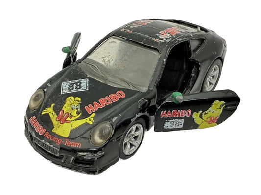 Porsche 911 Carrera S, Haribo Promo, Siku, resoraki, die cast, czarny
