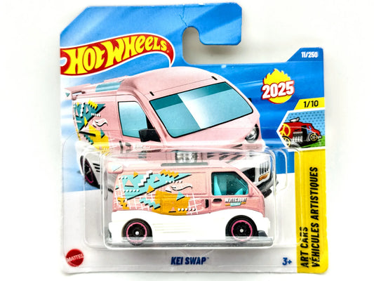 Kei Swap Hot Wheels 2025 HW ART CARS 1:64 Pickup Blister Różowy