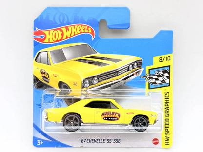 '67 CHEVELLE SS 396, Hot Wheels 2021, Die cast GTC34M521, Żółty, 1:64