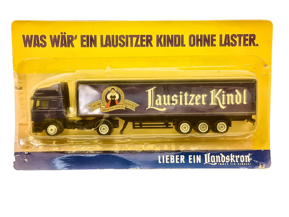 MAN TRUCK Grell 1:87 Lausitzer Kindl Blister Granatowy Promocyjny