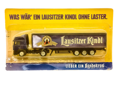 MAN TRUCK Grell 1:87 Lausitzer Kindl Blister Granatowy Promocyjny