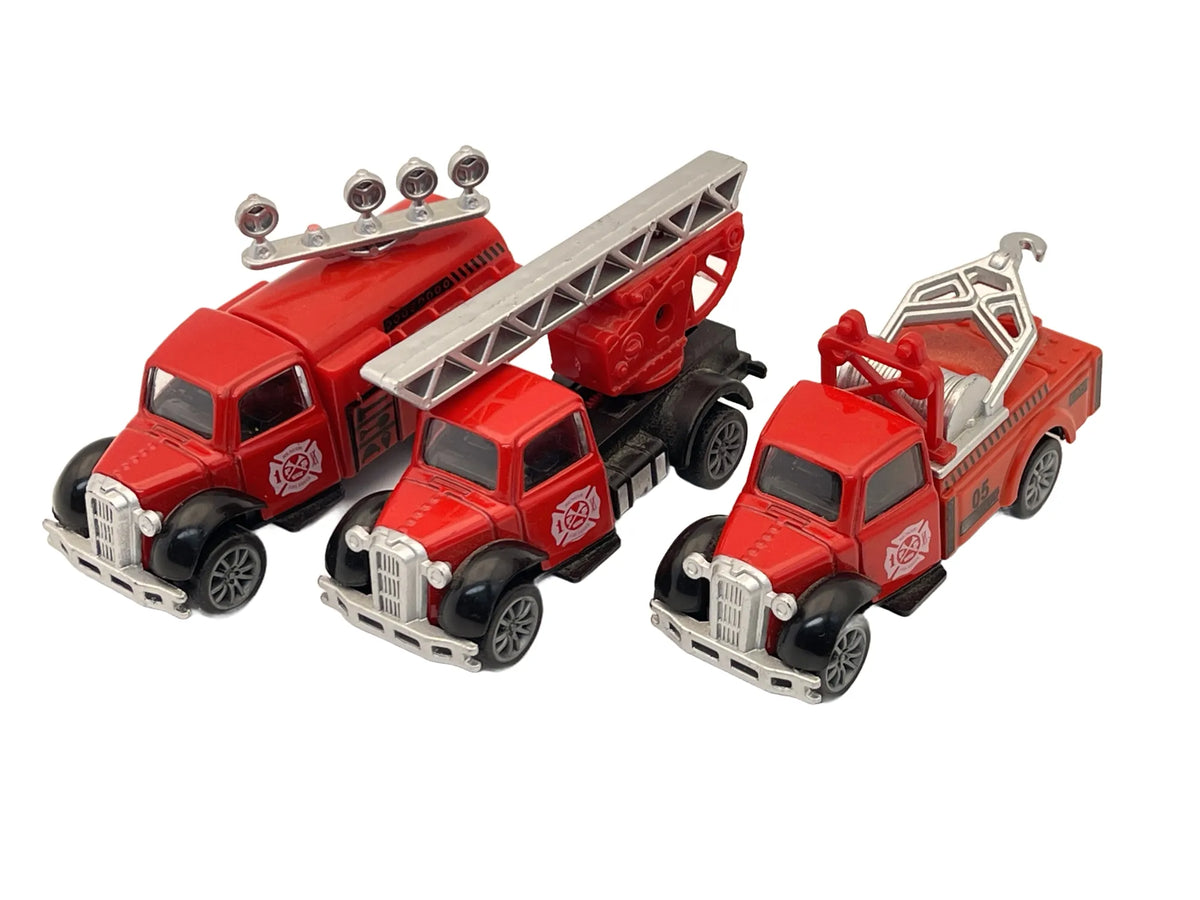 Wóz Strażacki 3szt Drabina , Resoraki, Die cast 1:64