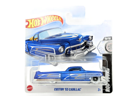 Custom '53 Cadillac, Hot Wheels 2025, Die cast HYY78, Resoraki, Niebi. 1:64