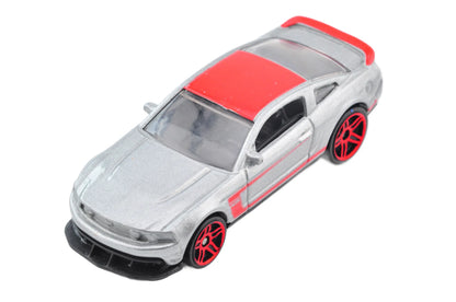 '12 Ford Mustang Boss Laguna Seca, Hot Wheels 2011, Die cast, Srebrny, 1:64