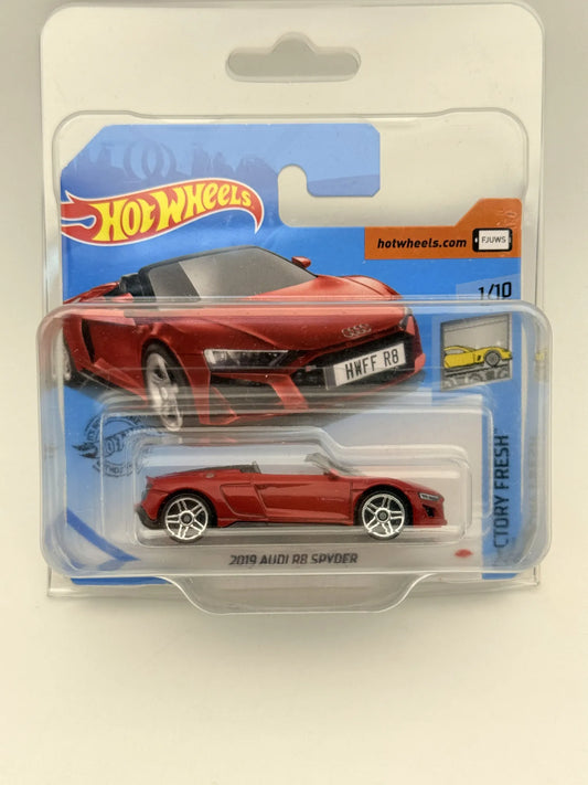 2019 AUDI R8 SPYDER Factory Fresh Hot Wheels 2020 Czerwony 1:64 Protektor