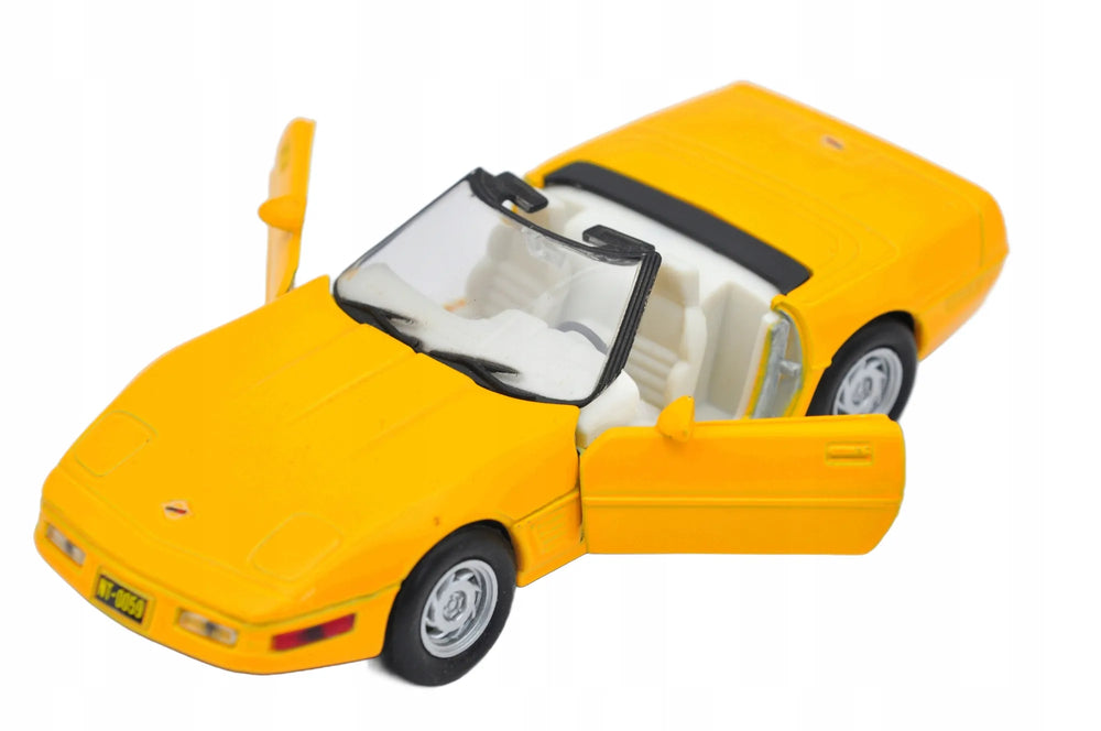CORVETTE, Welly, Resoraki, Die cast 49733, Żółty, 1:36