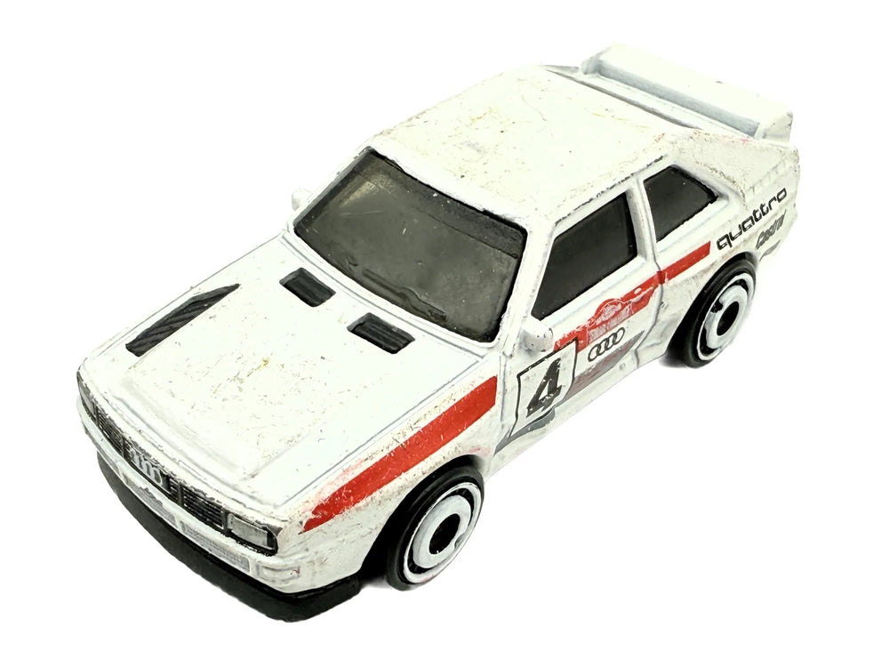 1984 AUDI SPORT QUATTRO, Hot Wheels 2018 Die cast FWG04 Biały 1:64 Resoraki