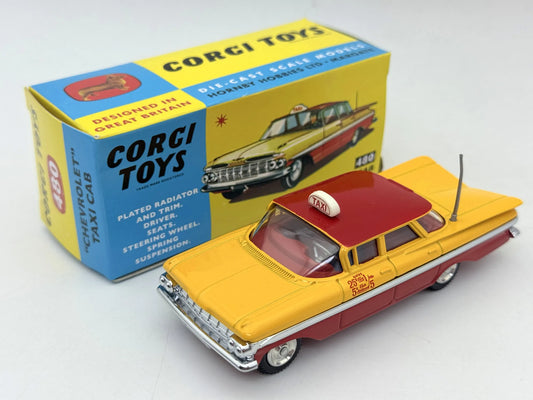 CHEVROLET IMPALA TAXI CAB TAXI Corgi Żółty 1:43