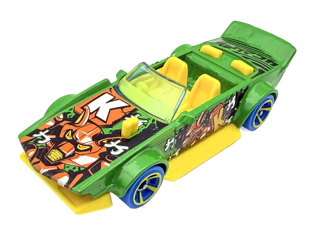 TRACK MANGA, Hot Wheels 2017, Die cast FJV95, Zielony, 1:64, Resoraki