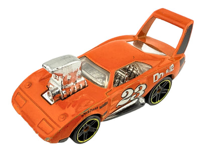 '69 DODGE DAYTONA TOONED, Hot Wheels 2003-16, Die cast J35, Pomarańcz, 1:64